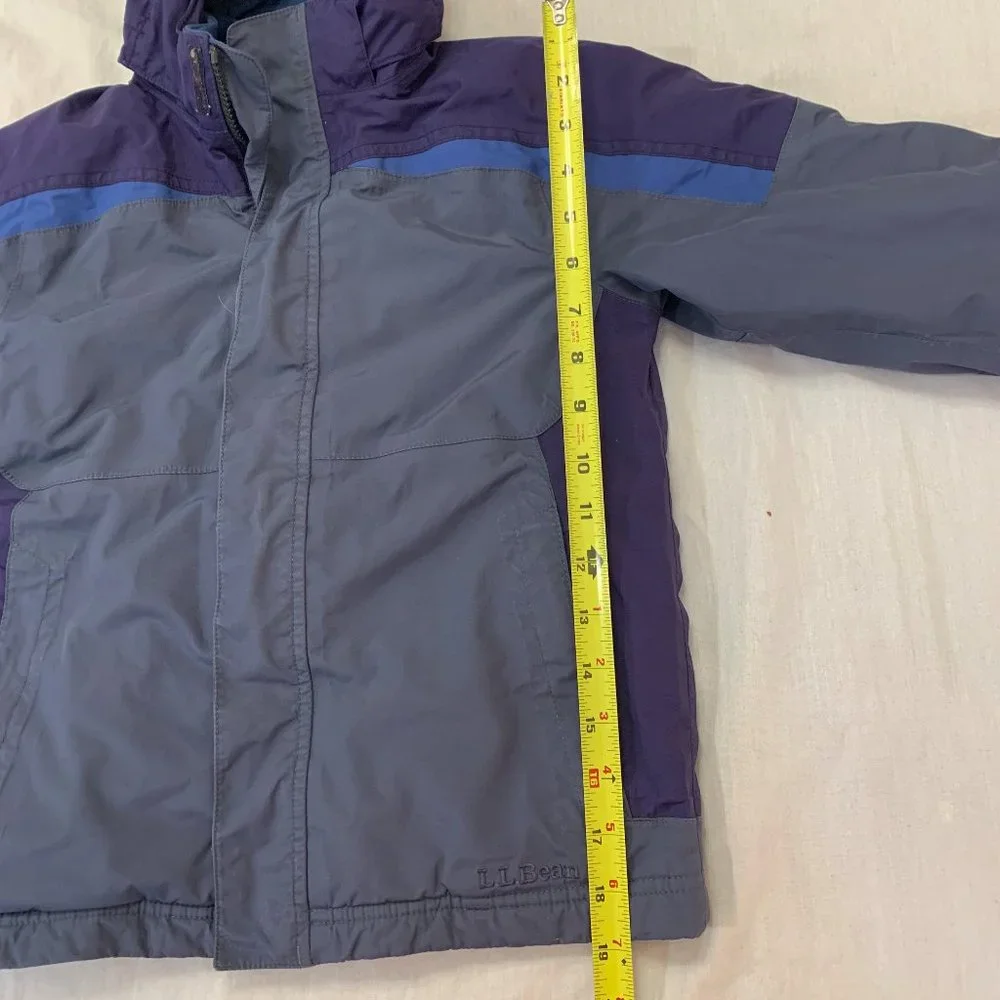 🌎🌎🌎 L.L.BEAN BOYS HOODED NYLON JACKET COAT SIZE 5-6 🌎🌎🌎